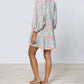 Juliet Dunn - V-neck Tiered Mini Dress