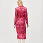 Joseph Ribkoff - Satin Geometric Print Wrap Dress