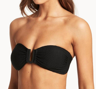 Sea Level Australia - Honeycomb U Bar Bandeau Bikini Top