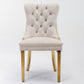 Nikki Collection Modern Tufted Velvet Upholstered Dining Chairs - Set of 2