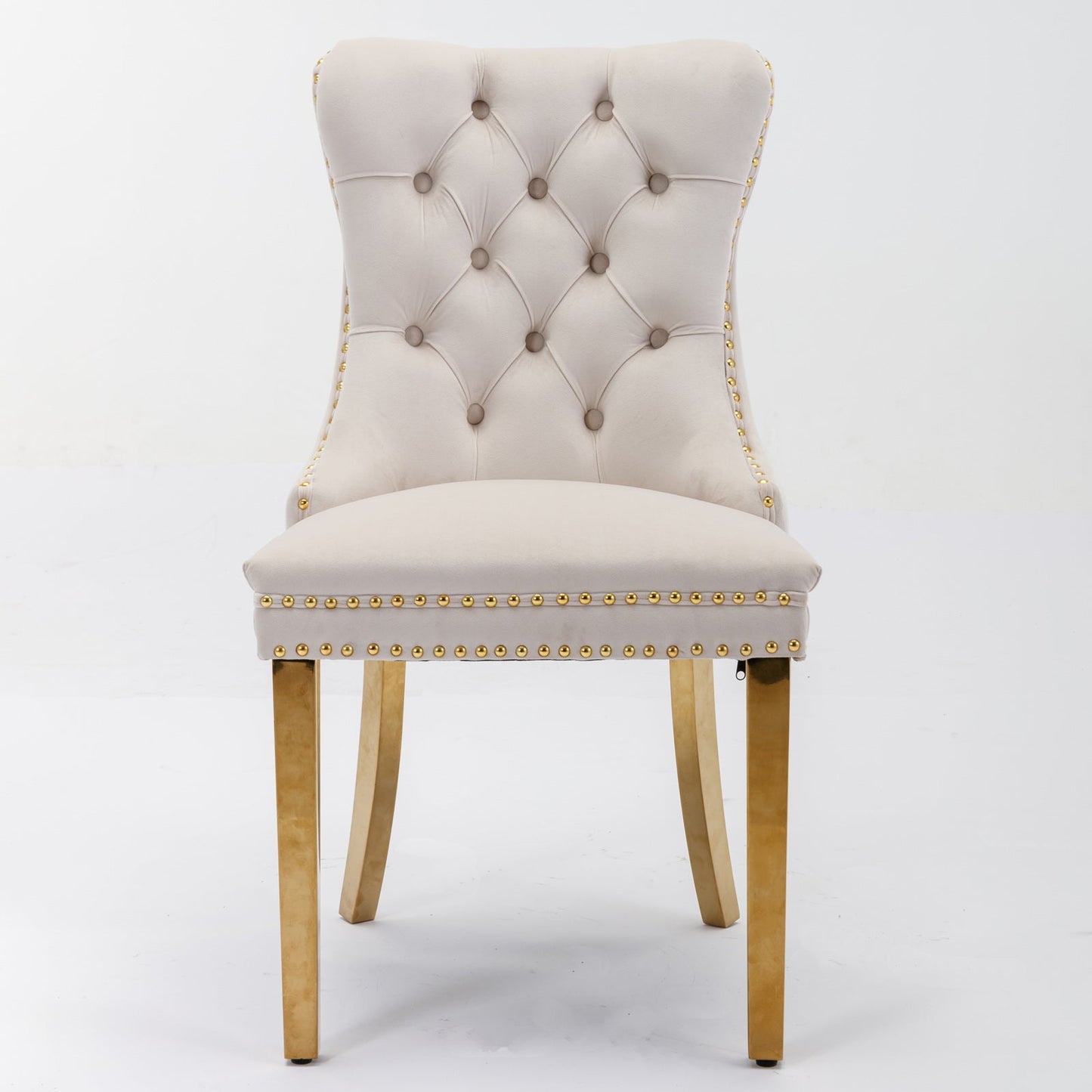 Nikki Collection Modern Tufted Velvet Upholstered Dining Chairs - Set of 2
