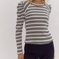 Entro - This Is The Life Striped Knit Top
