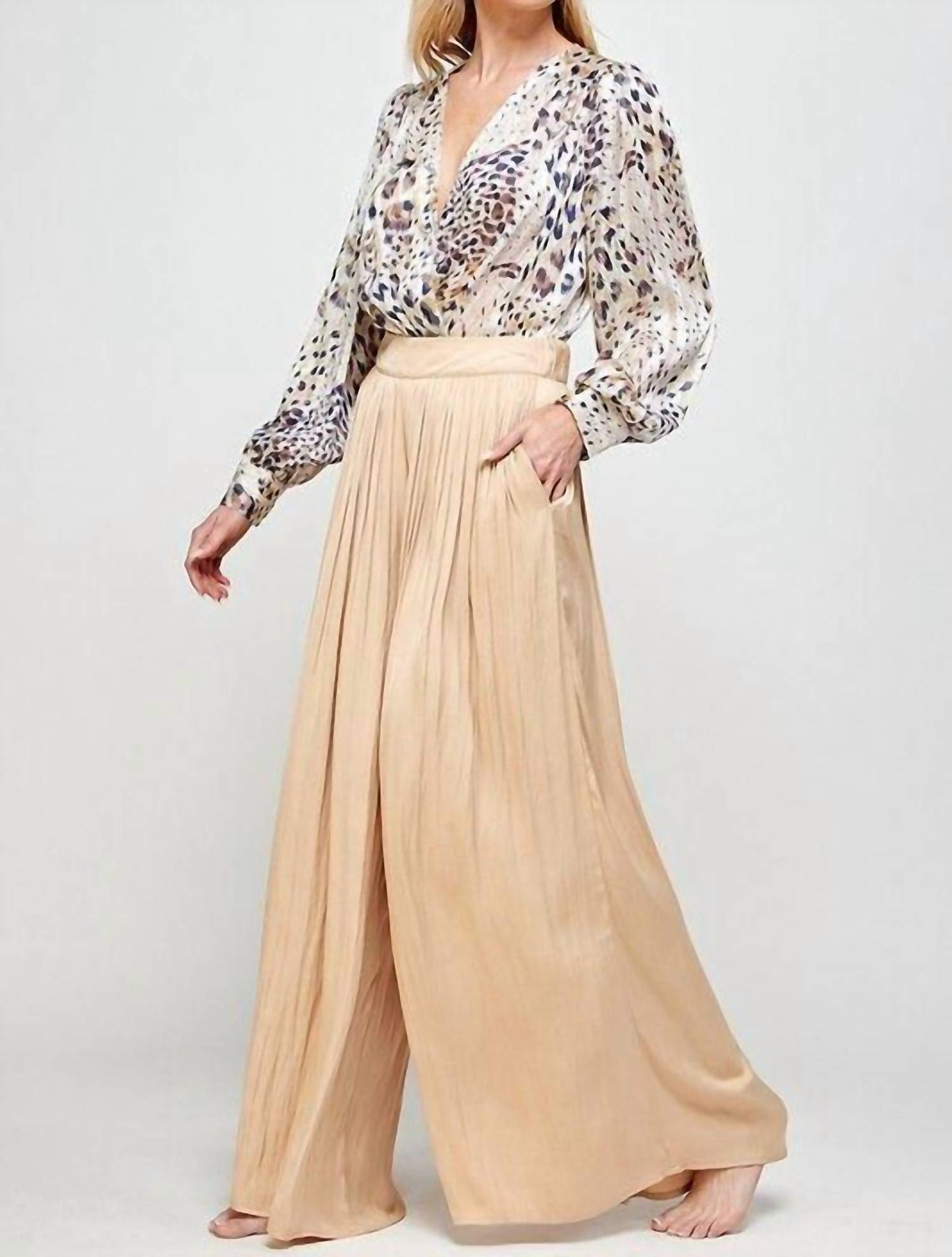 Luxy Usa - Sheer Leopard Print Bodysuit