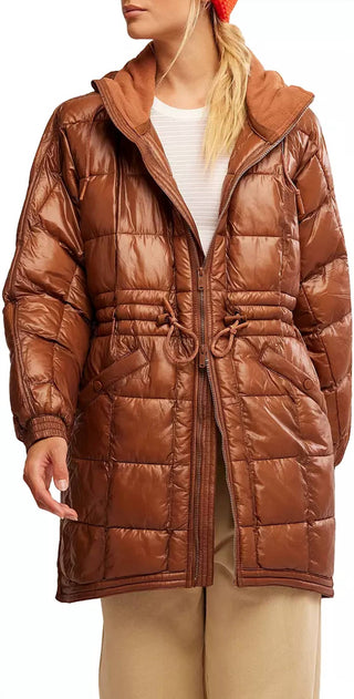 Free People - Jaqueta acolchoada dobrável Patricia Poncho