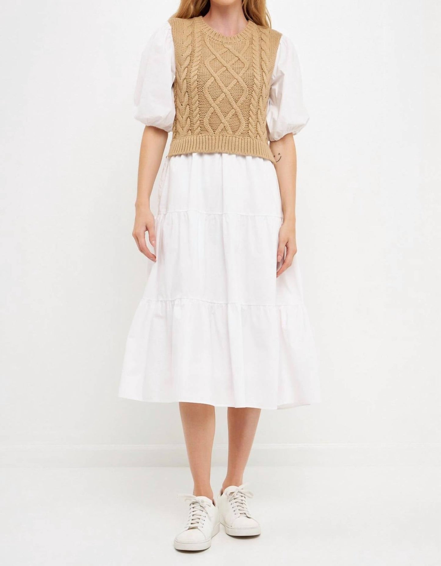 2.7 August Apparel - Swati Cable Knit Dress