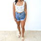 Anniewear - Drown Me In Love Loose Fit Denim Shorts