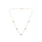 Yellow Color Plated Sterling Silver Diamond Station Necklace (1/2 cttw, K-L Color, I2-I3 Clarity)