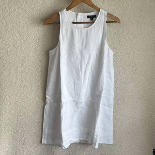 J.Crew - Vestido Maxine com botões nas costas em linho