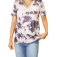 Double Take - Camiseta Bohemian Tie-dye com decote em V