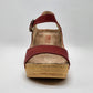 Kcr Group - Women's Wedge Leather Sandal