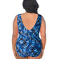 Always For Me - Plus Size Double V Plunge One Piece Swimsuit