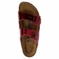 Birkenstock - Women's Arizona Metallic Leather Soft Footbed