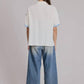 Flat White - Cancun Embroidered Short Sleeve Shirt
