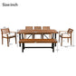 GO Outdoor Wood Dining Set For 7-8 Persons
