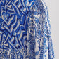 Entro - Regal Bliss Paisley Mixed Print Baby Doll Dress