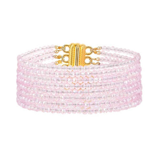 Budhagirl - Pulseira de cristal feminina Meghan com 5 fios