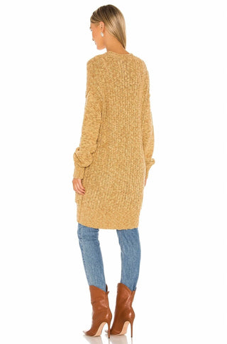 Free People - Sunset Drive Oversized Cardigan Sweater Knit Brindle