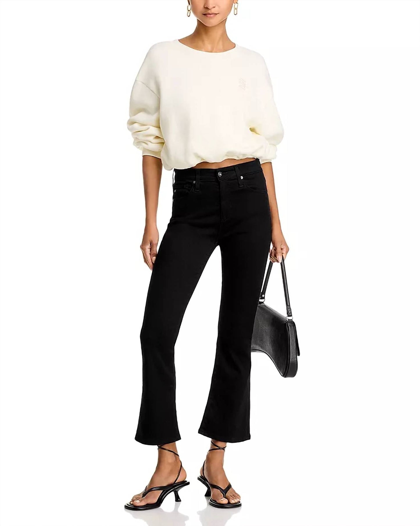 Ag Jeans - Farrah Mid Rise Cropped Bootcut Jeans
