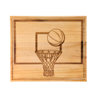 Creative Gifts International - Tabuleiro de basquete de madeira