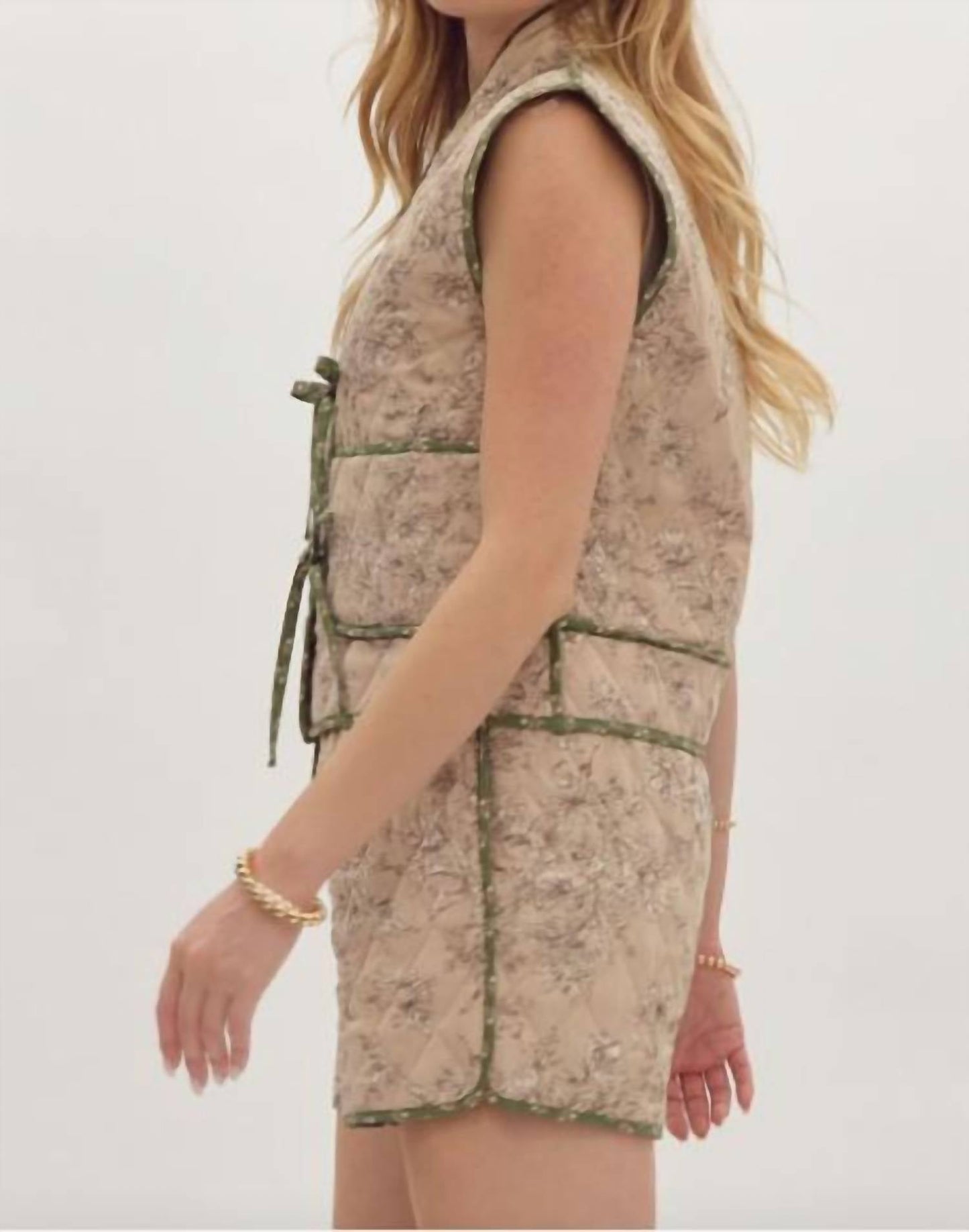 Entro - Floral Quilted Vest