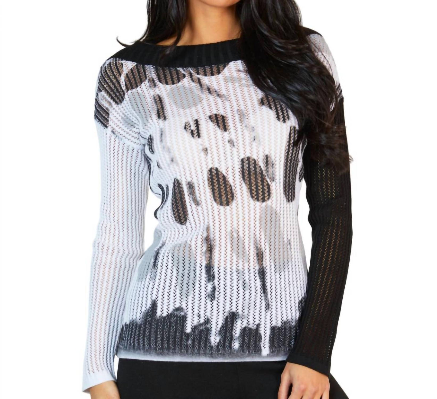 Angel Apparel - Spot Cowl Neck Top