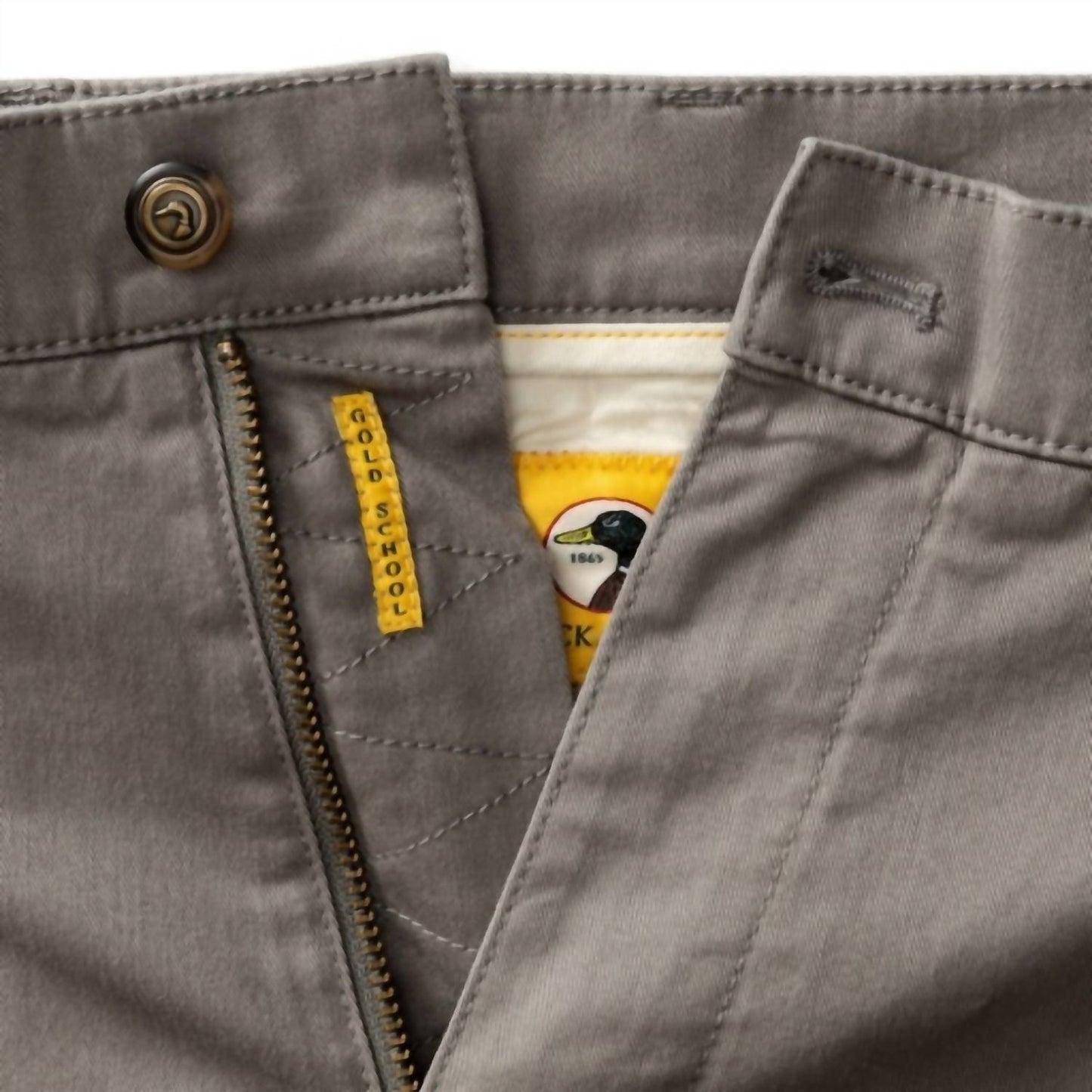 Calça Chino Escolar Duck Head - Gold