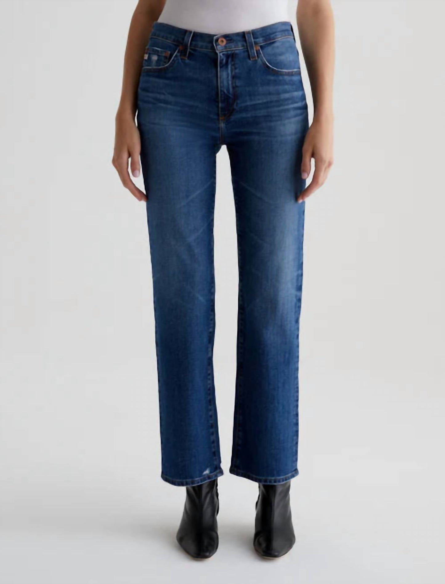 Ag Jeans - Brinley Mid Rise Straight Jeans