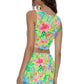 Luli Fama - Hibiscus Dream Ring Crop Top
