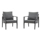 Modern Lounge Chair With Rope Accents And Cushions