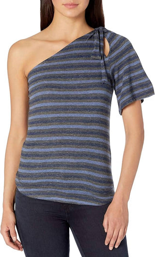Lucky Brand - Blusa listrada de um ombro só