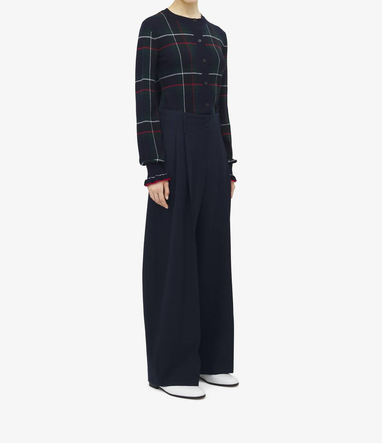 Alexander Mcqueen - Wide Leg Tailored Trouser