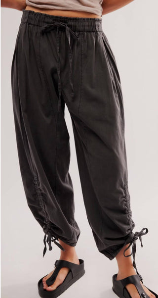 Free People - Calças de popelina Hadley