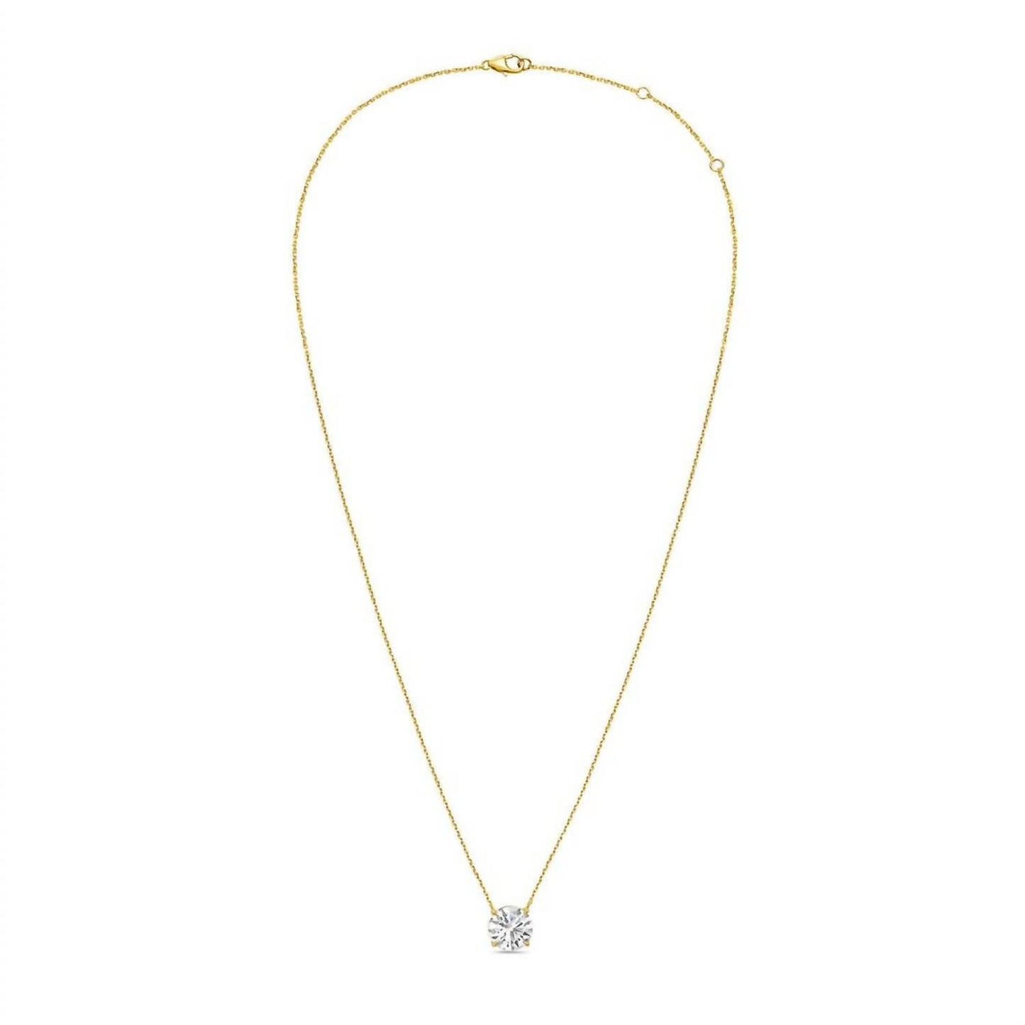 Diana M Jewels - 6.00 Cts Lab Grown Diamond Solitaire Pendant Necklace