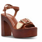 Madden Girl - Ankle Strap Buckled Wooden Platform Heels