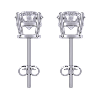 Aamiaa - Brincos de diamante natural redondo brilhante de 0,40 quilates