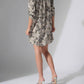 Joseph Ribkoff - Snakeskin Print Zip Front Mini Dress