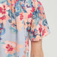 Entro - Floral Potter Sleeve Shirt