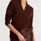 Brochu Walker - Siena Wrap Neck Cashmere Pullover