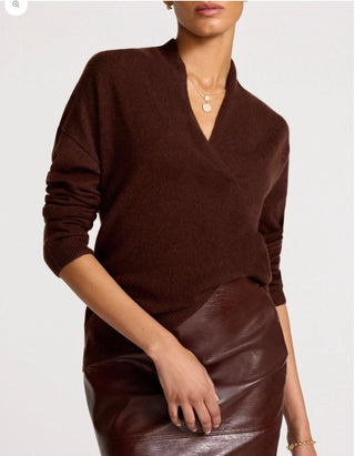 Brochu Walker - Siena Wrap Neck Cashmere Pullover