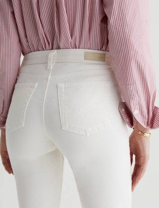 Ag Jeans - Calça jeans reta justa de cintura alta Mari Crop