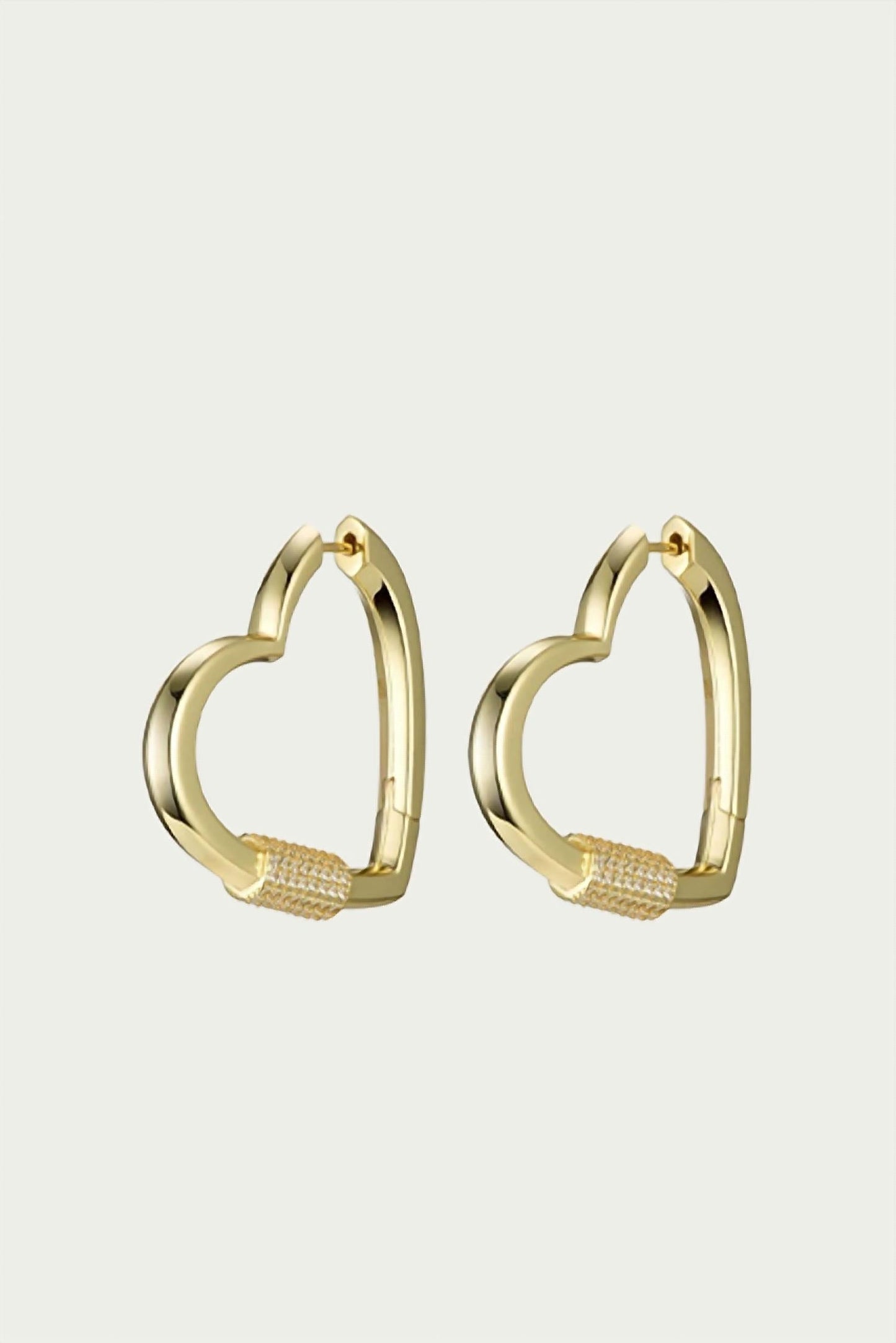 F+H Studios - HARDCORE LOVE HEART STATEMENT EARRINGS