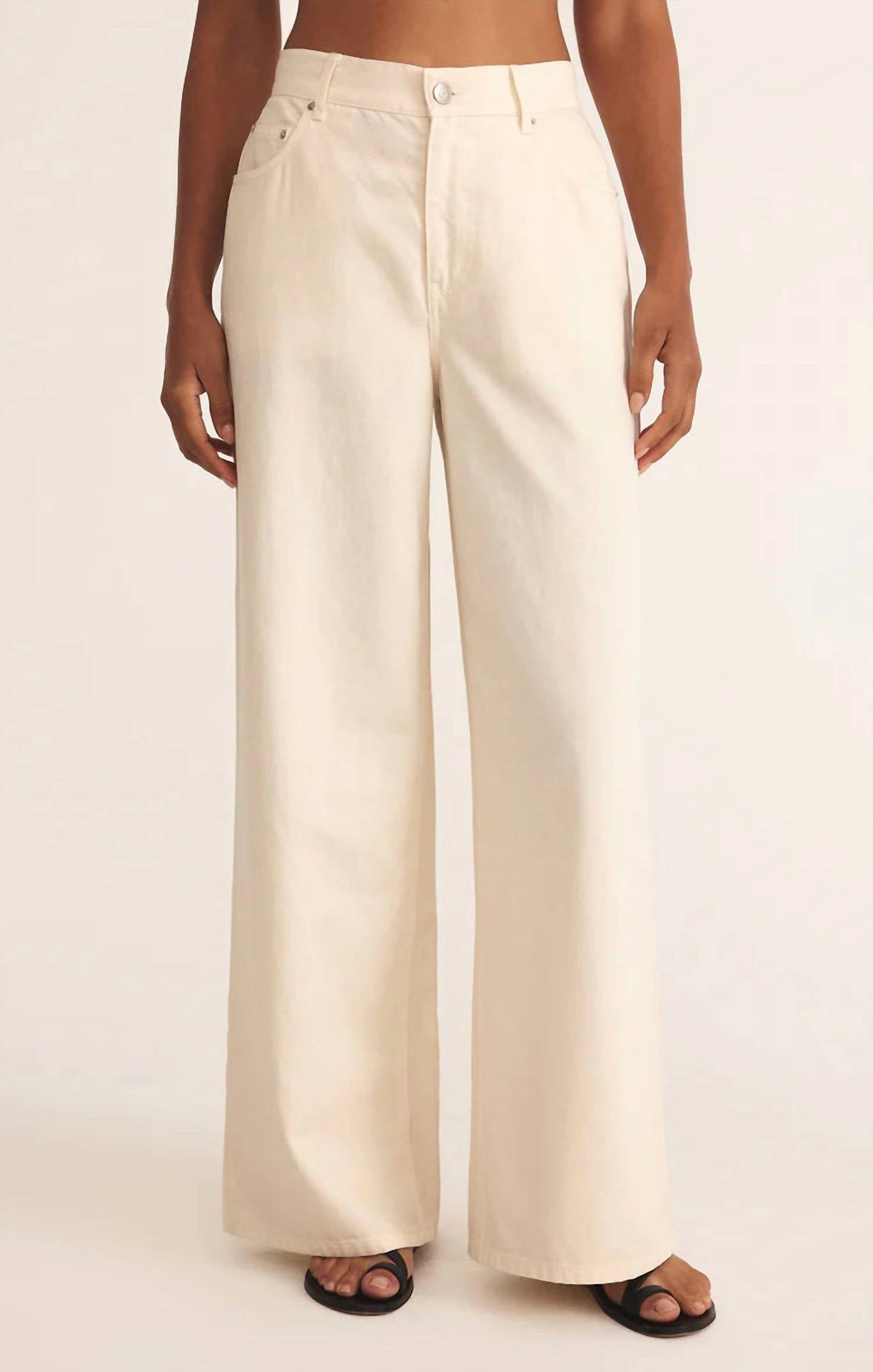 Z Supply - Mia Loose Wide Leg Denim Pant