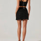 Astr - Suiren Sequin Crop Top And Mini Skirt Set