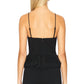 Steve Madden - Faith Velvet Bow Peplum Halter Top