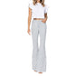 Judy Blue - High Waist Pin Striped Super Flare Jeans