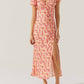 Astr - Maisy Floral Flutter Sleeve Midi Dress