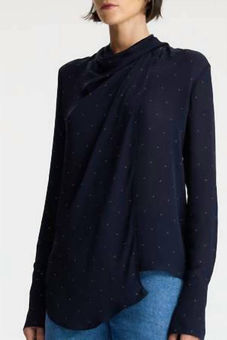 A.L.C. - Luna Embellished Silk Top