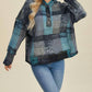 Double Take - Cozy Plaid Oversized Hoodie