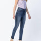 Judy Blue - High Waist Skinny Released Hem and Side Slit