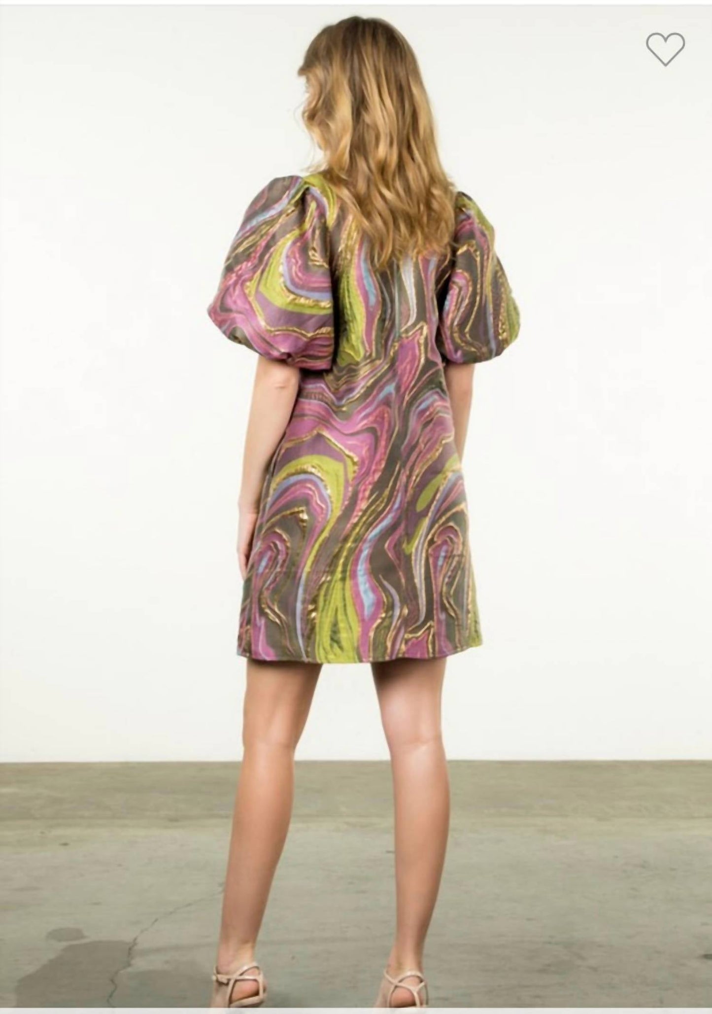 Thml - Psych Puff Sleeve Dress